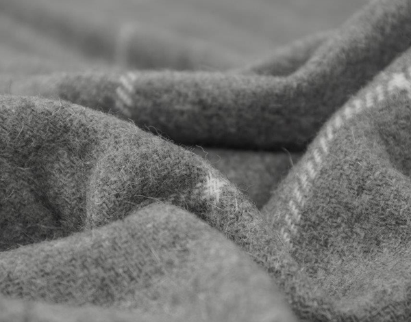 Hayworth Grey NZ Wool Throw Blanket Online | Hamptons Home