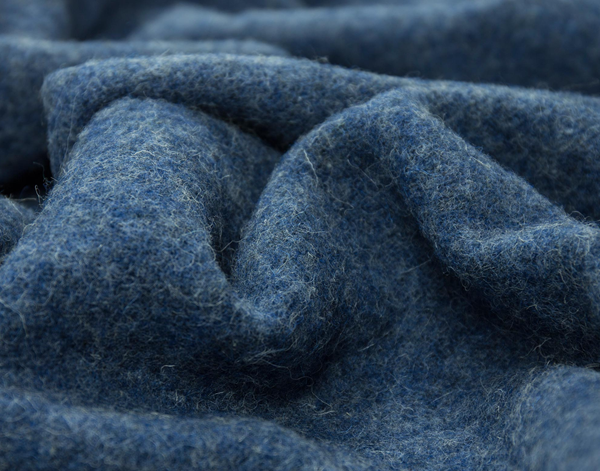 Hayworth Navy NZ Wool Throw Blanket Online | Hamptons Home