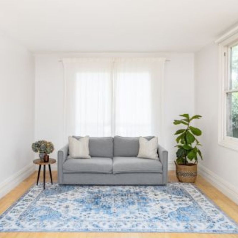 Conrad Blue Traditional Non Slip Indoor Rug | Hamptons Home | Hamptons Home