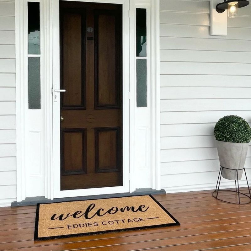 Custom Embossed Surname Coir Doormat | Hamptons Home | Hamptons Home