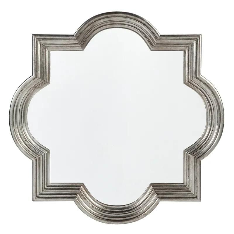 Hamptons Home Marrakech Wall Mirror Antique Silver - Large 90 cm H | Hamptons Home