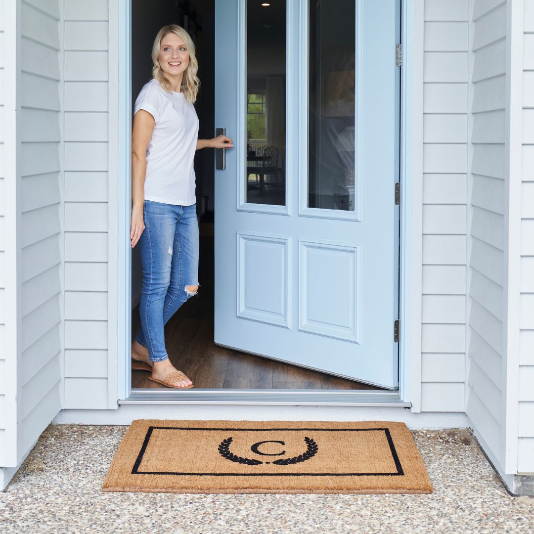 Personalised Initial Coir Doormat | Hamptons Home | Hamptons Home
