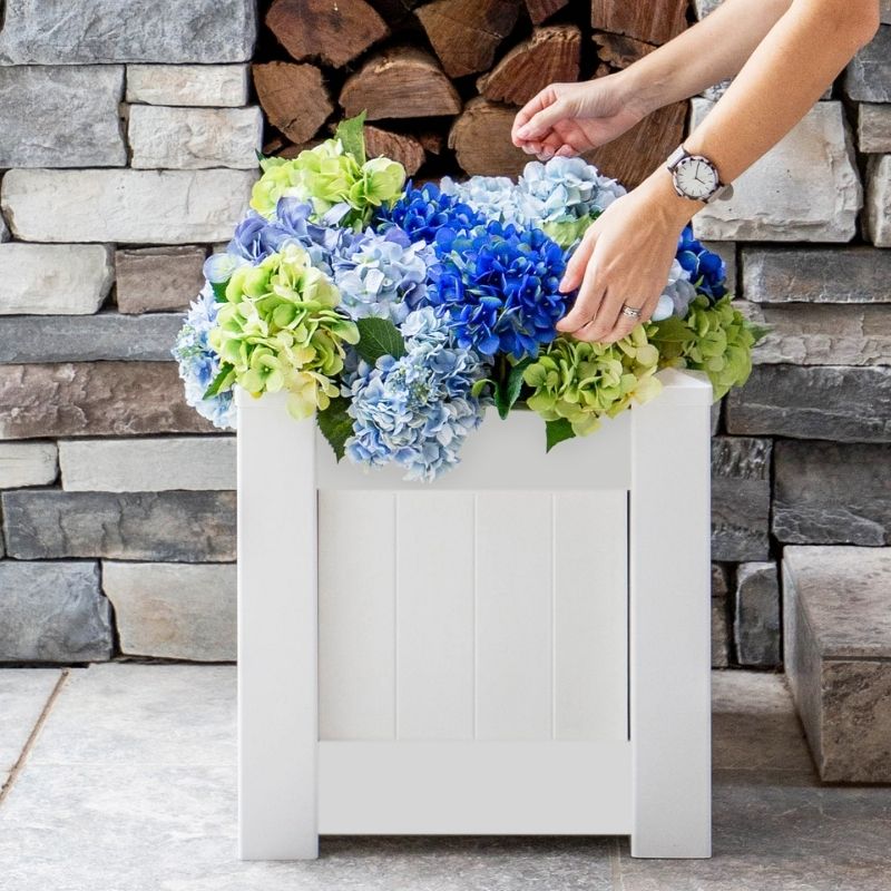 Hamptons Style White PVC Planter Box | Hamptons Home | Hamptons Home