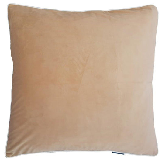 SARINA Latte Brown Premium Velvet Cushion Cover | Hamptons Home | Hamptons Home