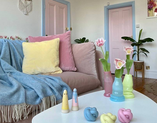Astor Sky Blue Cashmere and Superfine Merino Wool Throw Blanket Online | Hamptons Home