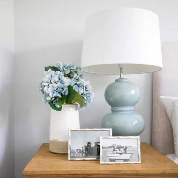 Alpine Fog Blue Bedside Table Lamp | Hamptons Home | Hamptons Home