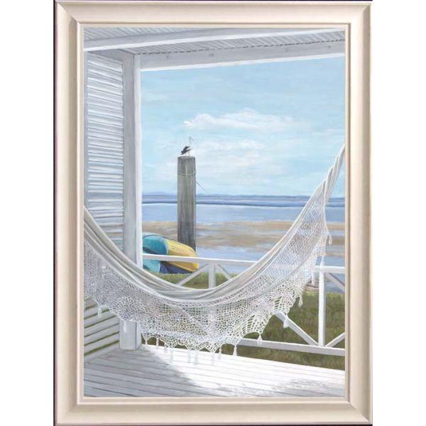 Hammock on Veranda Framed Wall Art | Hamptons Home | Hamptons Home