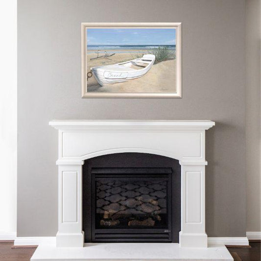 White Yacht Beach Framed Wall Art | Hamptons Home | Hamptons Home